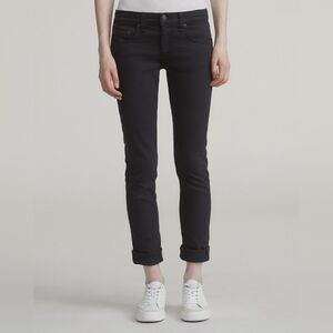 Rag & Bone Dre slim fit boyfriend jeans in Aged Black size 25